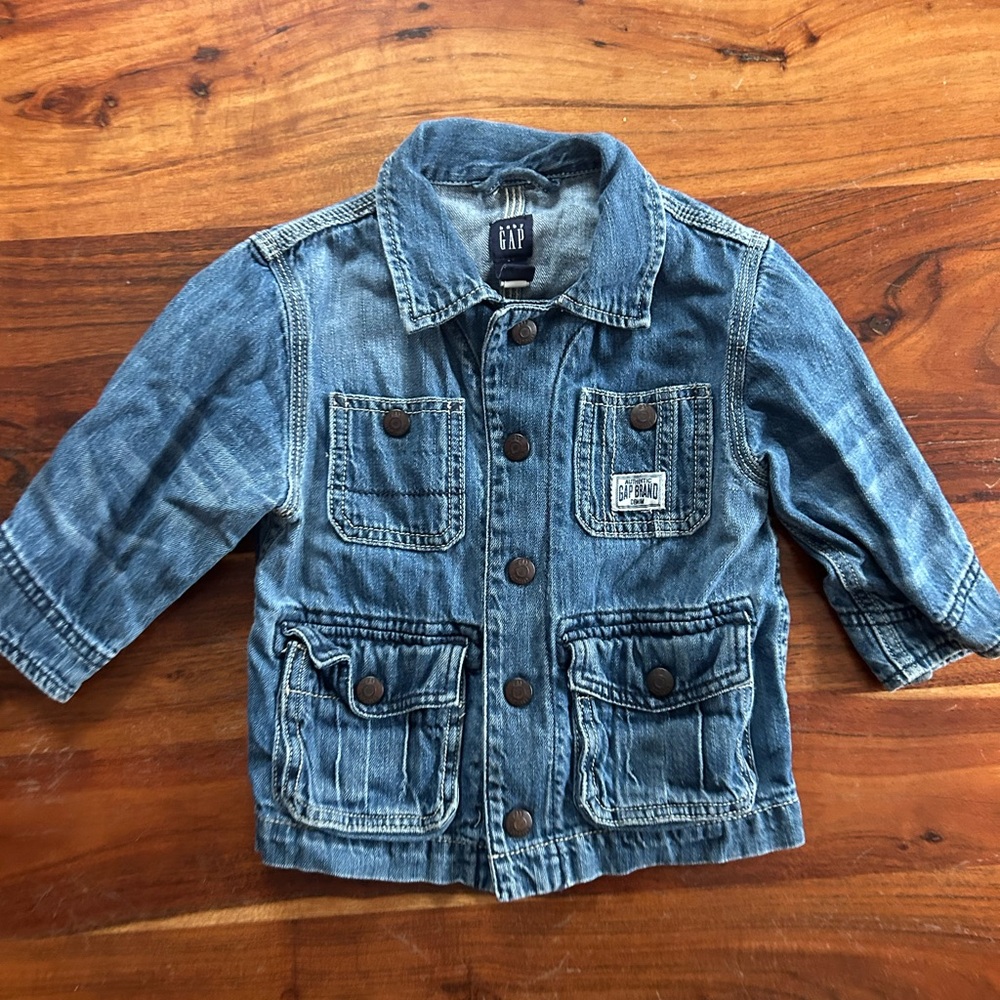 Baby gap toddler denim snap jacket